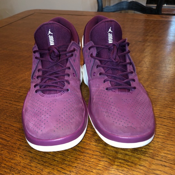 low top purple jordans
